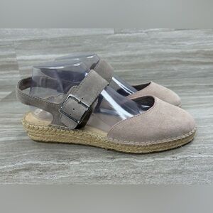 Bella Vita Caralynn Suede Espadrille Sandals Women's Size 9W